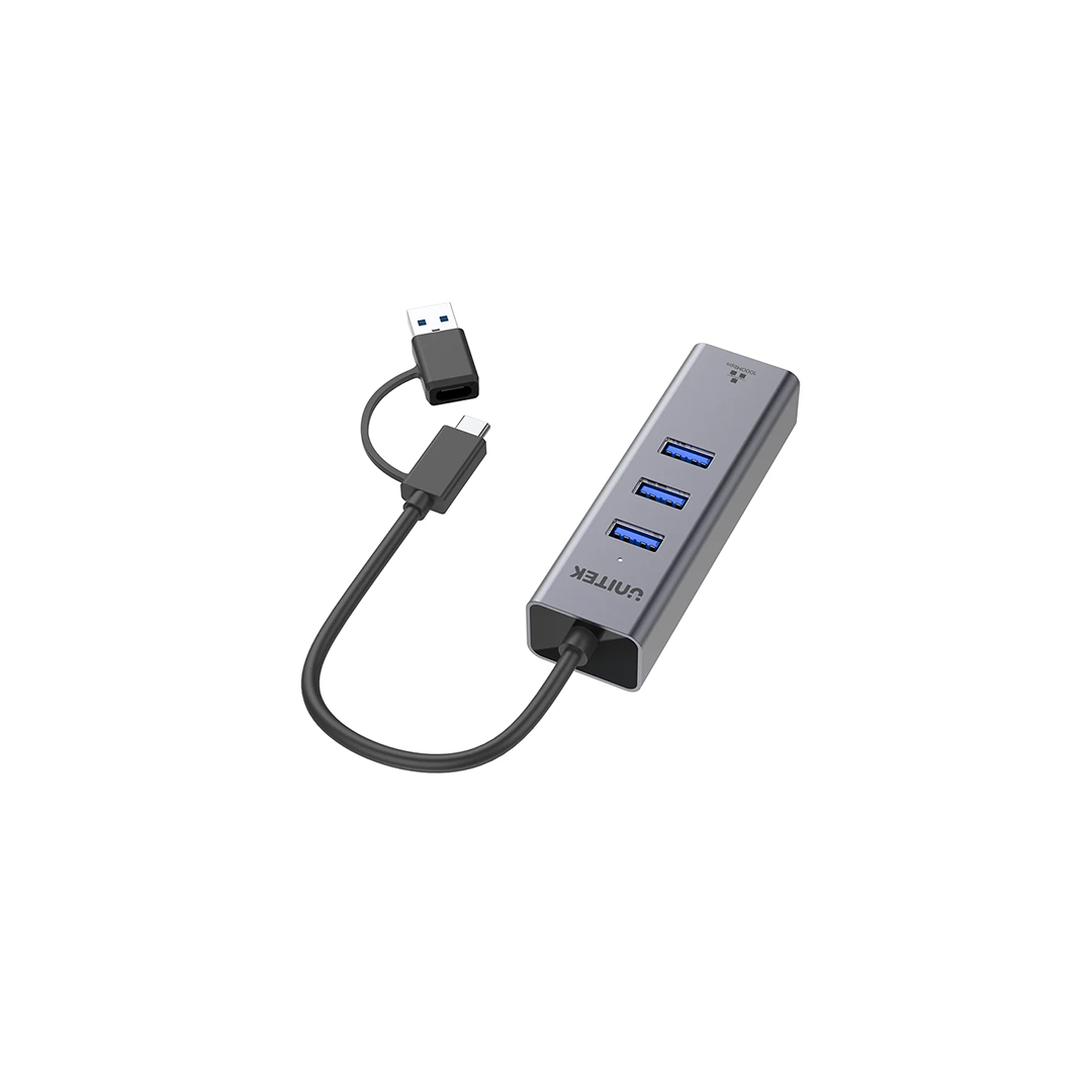 Unitek 4-in-1 Ethernet Hub in Qatar Unitek 4-in-1 Ethernet Hub in Qatar